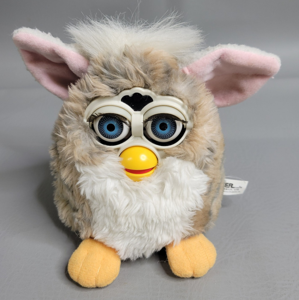 Vintage 1998 Tiger Electronics Furby 70-800 Church Mouse Blue Eyes TESTED WORKS!